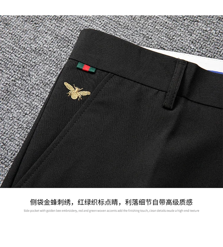 Marken-Formelle Shorts für Herren Koreanische Business-Shorts Lässige Chino-Shorts Herren Büro-Hosen Coole Atmungsaktive Sommer-Arbeitskleidung – Detail 6