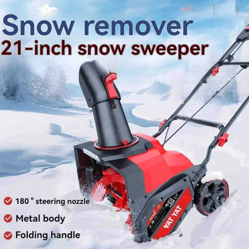Foldable Snow Sweeper Snow Blower Hand Push Outdoor Clearing Artifact School Road Small Plow Portable Snow Plow