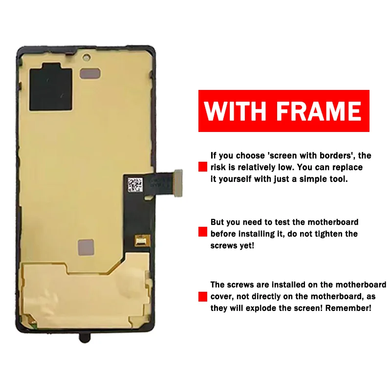 Wyświetlacz OLED 6,3 cala z ramką do Google Pixel 7, ekran dotykowy LCD z digitizerem do Google Pixel7 GVU6C GQML3 GO3Z5 — zdjęcie produktu 2