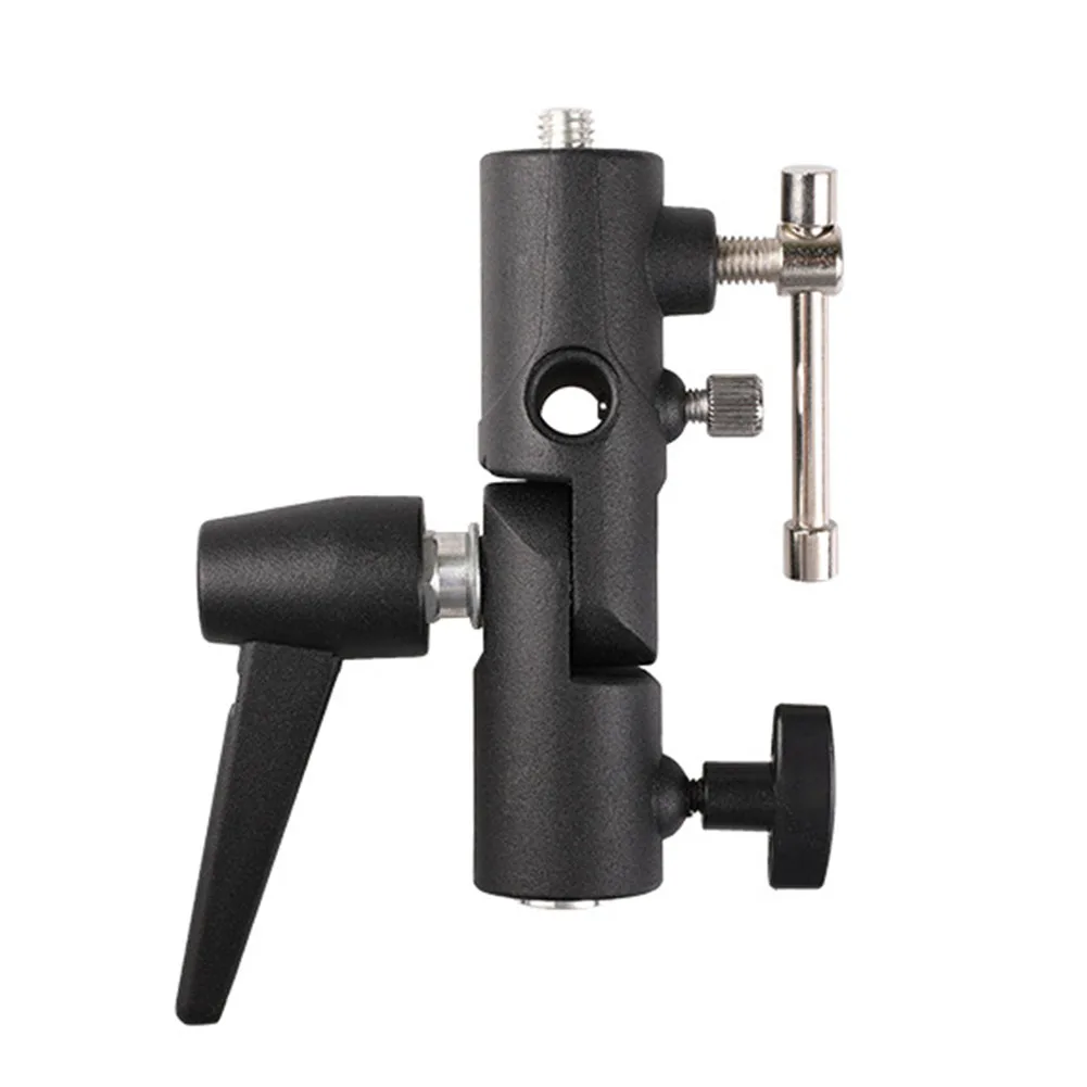 Camera Flash Bracket Mount With Umbrella Softbox Holder Live Tripod Light Parts Camera Flash Bracket H-Type Mount