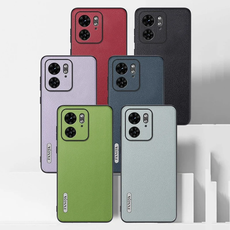 Luxury PU Leather Case For Motorola Edge 40 Edge40 Neo Back Cover Silicone Protection Phone Case For Motorola Moto Edge 40 Neo