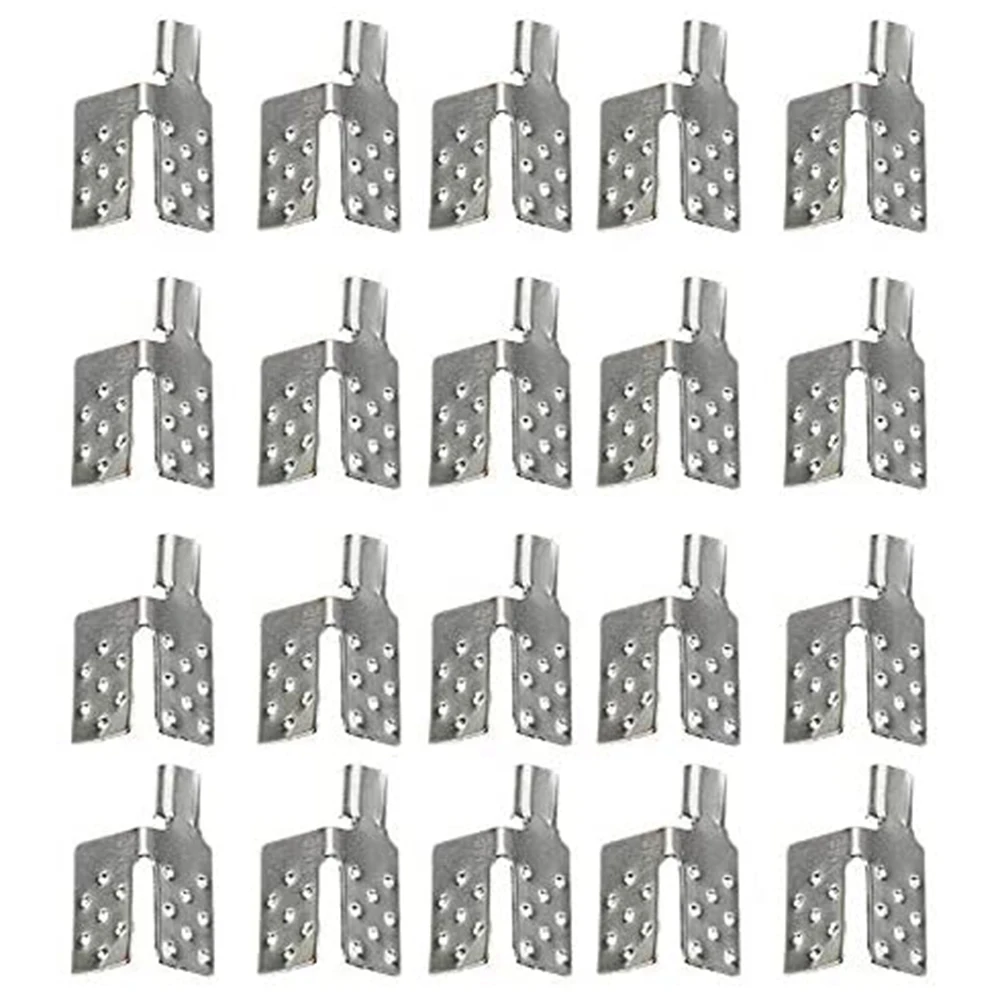 

80Pcs Carbon Thermal Film Clamp Connector Warm Floor Copper Plated Silver Clip Accessories Floor Heating Film Clamp