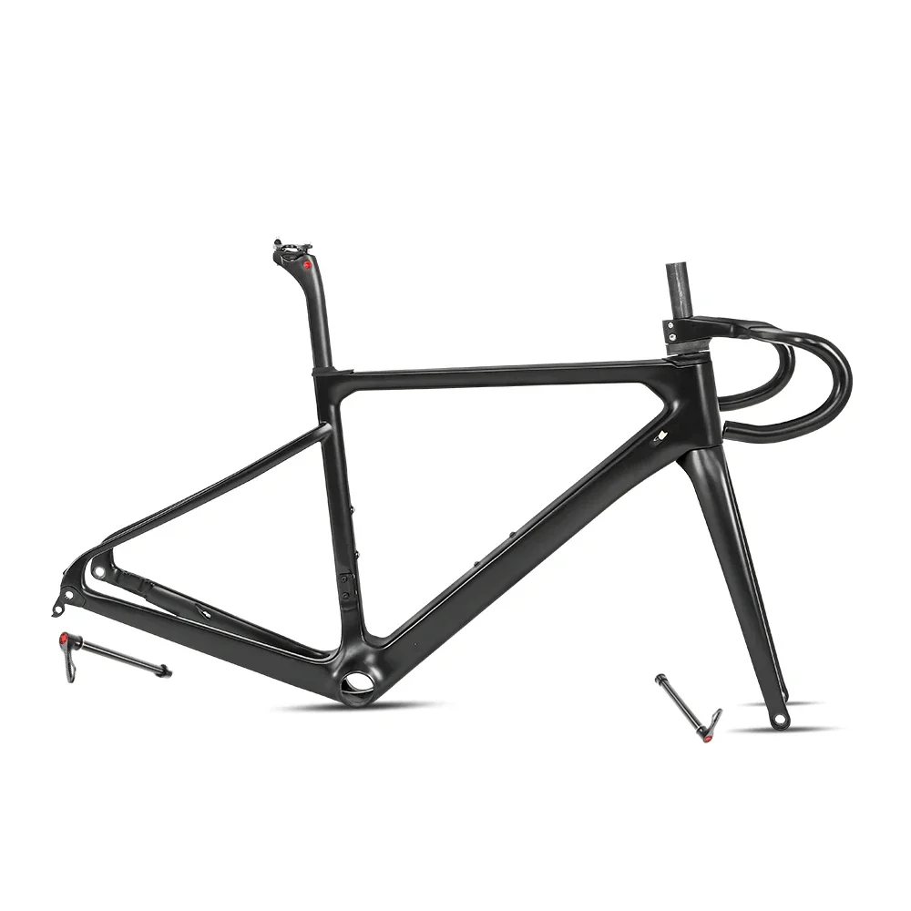 R6 Carbon Road Bike frame Disc Brake 700C Thru axle 12*142mm Racing Gravel Bicycle Frames 58cm 2020 New arrival