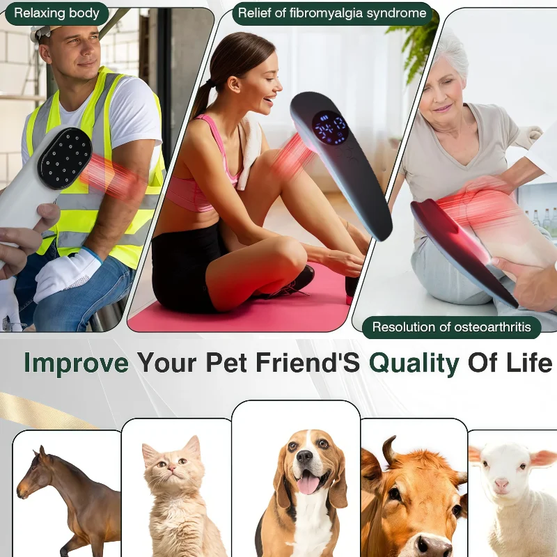 Portable Cold Laser Therapy 780mW, LLLT Device for Back Neck Shoulder Leg Ankle Waist Pain Relief Treatment