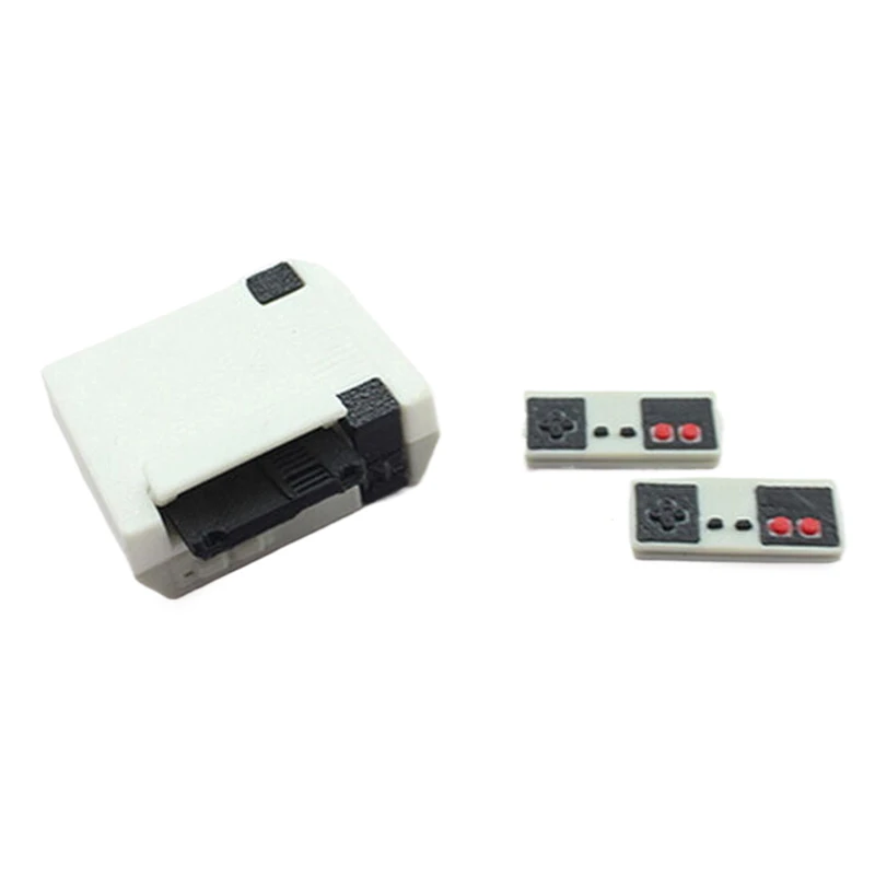 Hôte pour maison de poupée + carte de jeu + 2 contrôleurs, Mini jouets, modèle de manette de jeu, Simulation, contrôleur de jeu sans fil, accessoires pour maison de poupée
