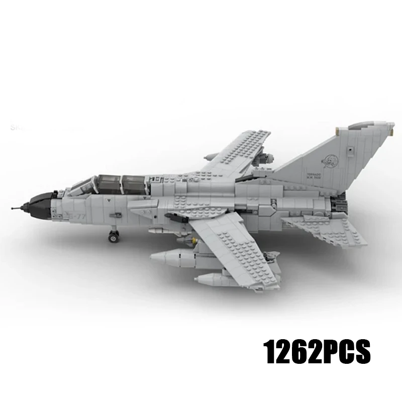 Moc Building Bricks Military Fighter Model Tornado Fighter Technology Modular Blocks Gifts Toys For Children DIY Sets Assembly