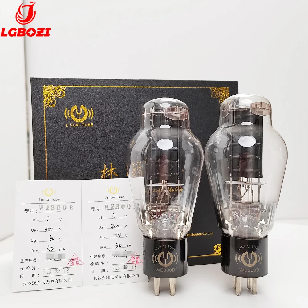LINLAI Vacuümbuis WE300B 1:1 Kopie US WE 300B Vervangt 300BN 300BT E300B HIFI Audio Klep Elektronische Buizenversterker Matched Quad
