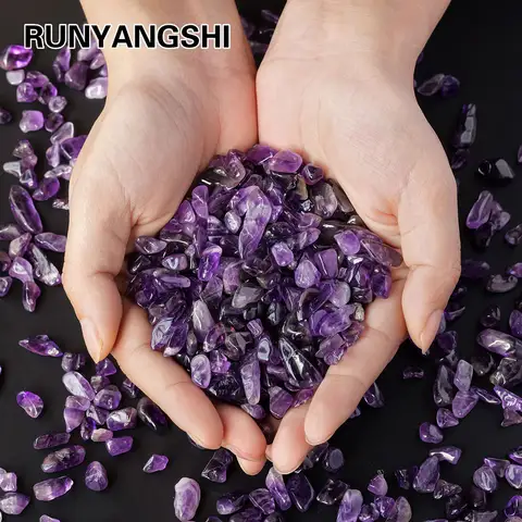 50g Brazilian Amethyst Crystal Gravel – Reiki Healing Stones for Chakra Balancing & Energy Cleansing | Gemstone Specimen