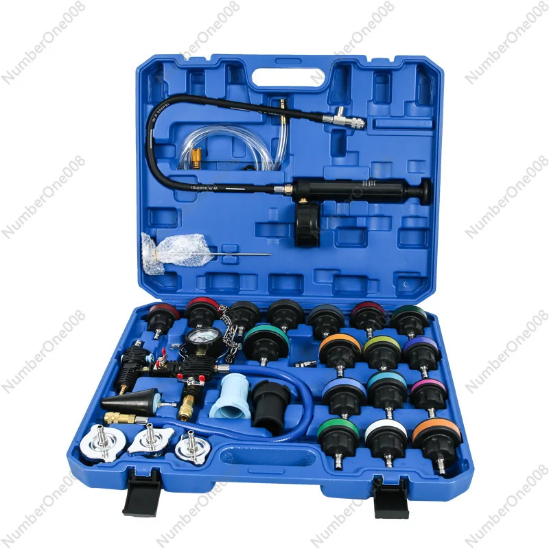 

28 Pieces Automotive Water Tank Pressure Leak Tester Coolant Replacement Leak Tester Vacuum Pressure Gauge Leak Detection