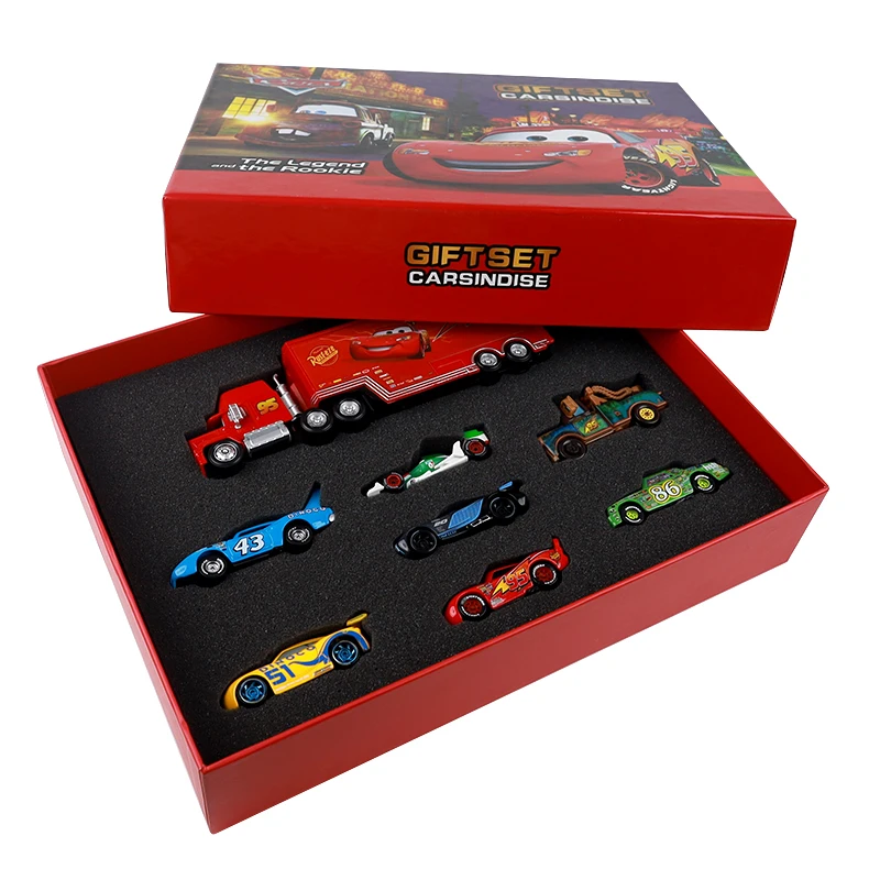 22pcs Disney Pixar Cars 3 Metal Diecast lightning McQueen Mater Champion Car Model Toy Gift Set Jackson Uncle Truck Boy Toys