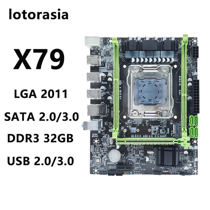 X79 Motherboard lga 3,0 mit xeon e5 v2 CPU und 1*16 GB DDR3 USB Combo Kit Set m.2 nvme