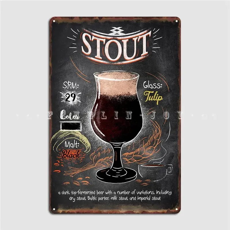 Stout Metal Sign Wall Mural Living Room Customize Wall Decor Tin Sign Poster