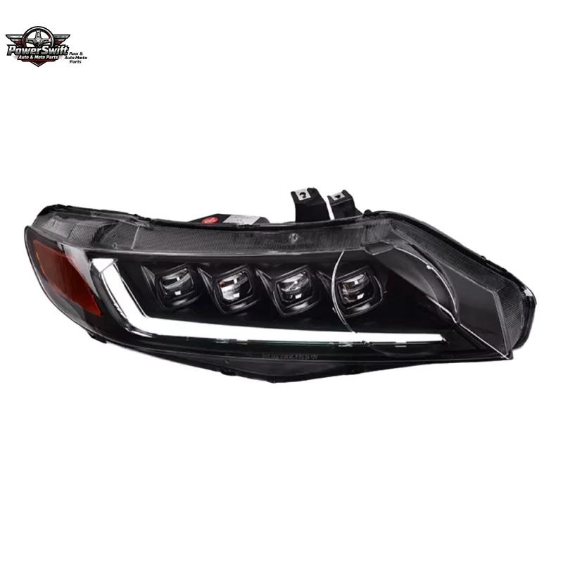Suitable for 06-11 Honda Eighth-Generation Civic Headlight Assembly FA1 Modified LED Lens Daytime Running Light Flowing Turn Sig