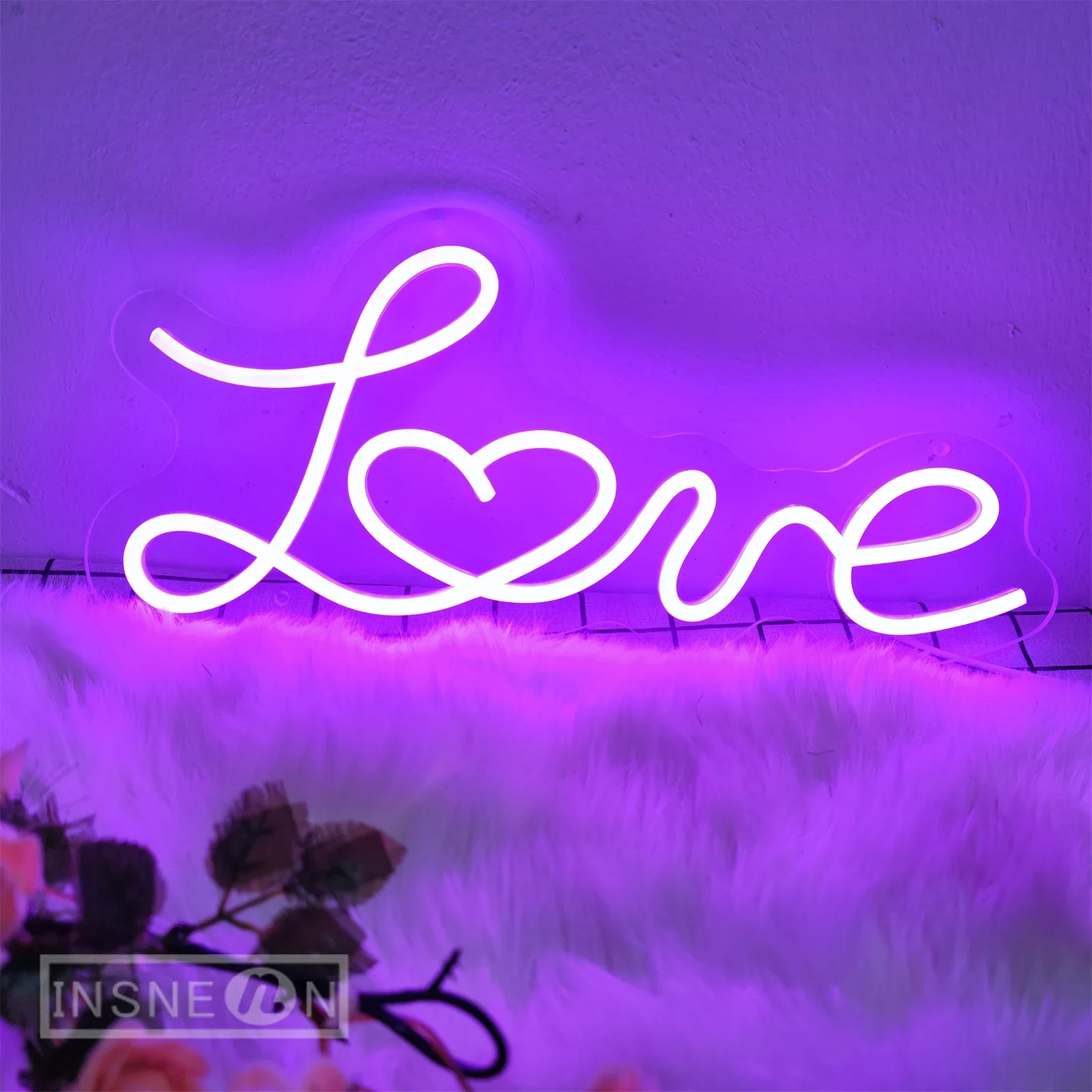 

LOVE Neon Sign LED light for Wedding Engagement Romantic Proposal Valentine's Day Gift Bedroom wall decoration light neon lamp