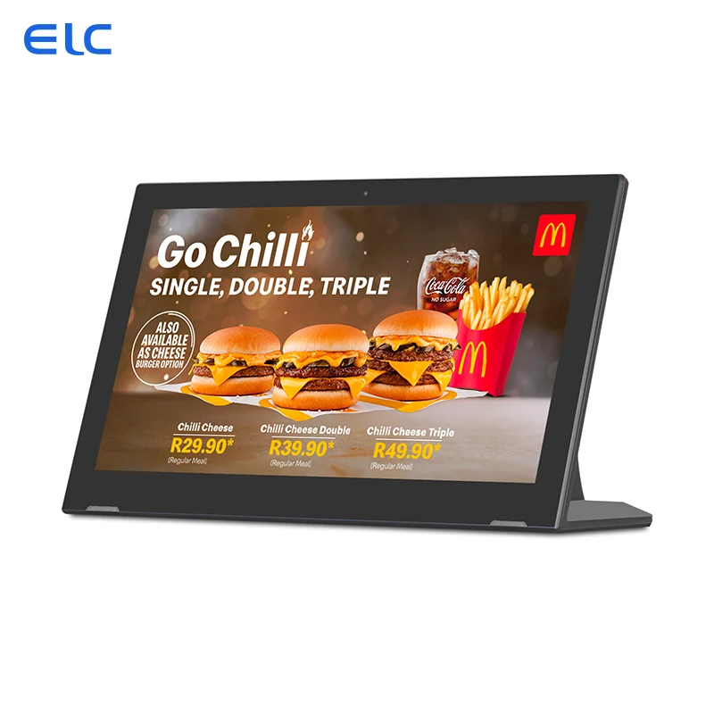 WL1513T 15.6 Inch L Shape Quad Core Touch Screen Tablet RK3399 POE RJ45 NFC Front Camera Desktop Android Devices