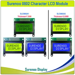 40*30MM 8*2 0802 8X2 Character LCD Module Display Screen LCM with / without Backlight build-in SPLC780D Controller