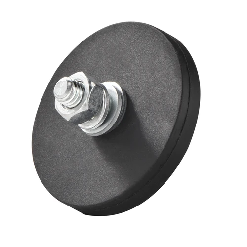 Imagen 2 del producto 2025 nueva una Base magnética 1,69 pulgadas imán de montaje de neodimio redondo M6 imán de perno de rosca antiarañazos para barra de iluminación para coche