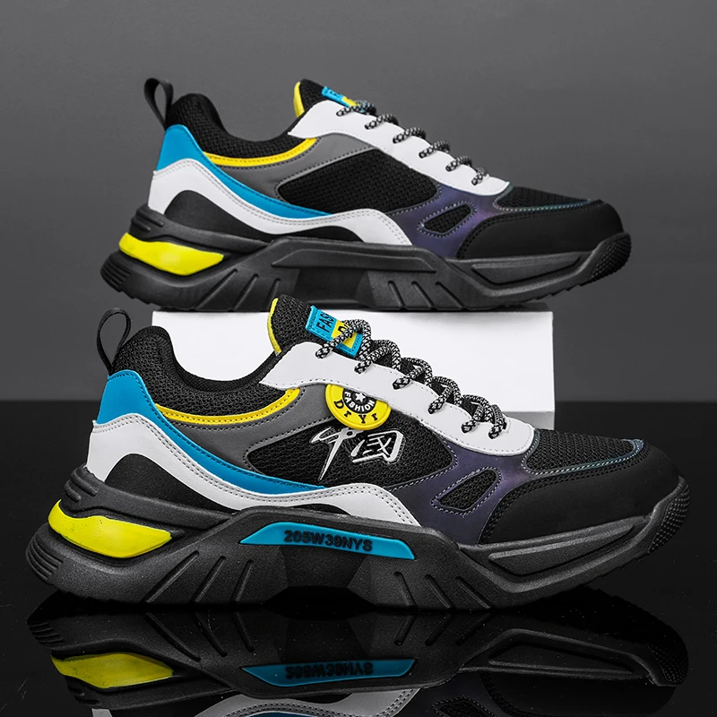 Men Fashion Dad Sneakers Breathable Thick Sole Lightweight Non‑Slip Woman Casual Sports Shoes Outdoor Daily Walking Running Shoe
