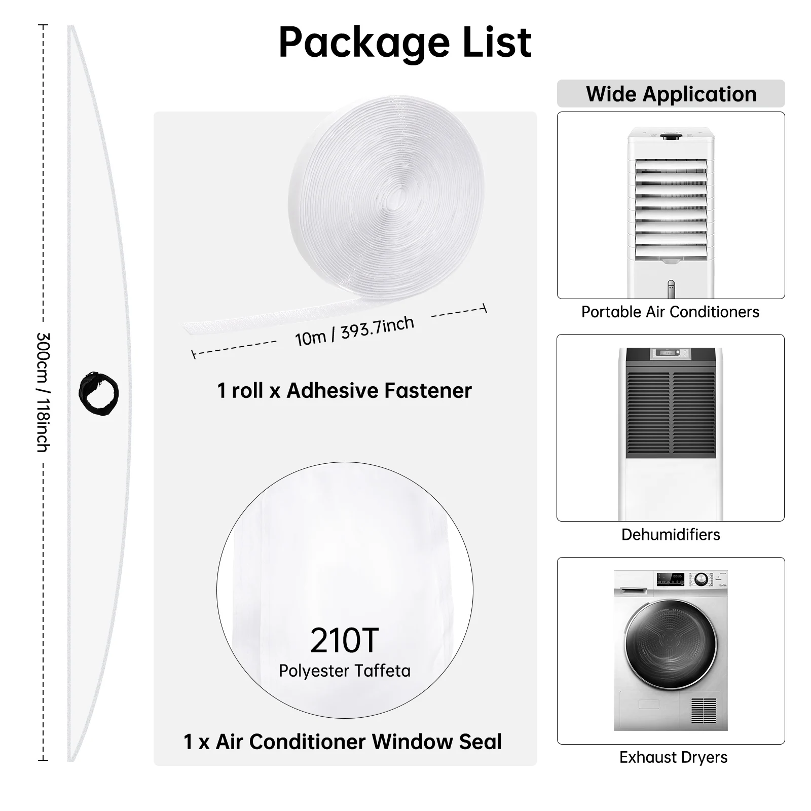 Portable Window Seal For Air Conditioner Unit Seal Plates Universal Window Sealing Kit Hot Air Stop Air Exchange Guards