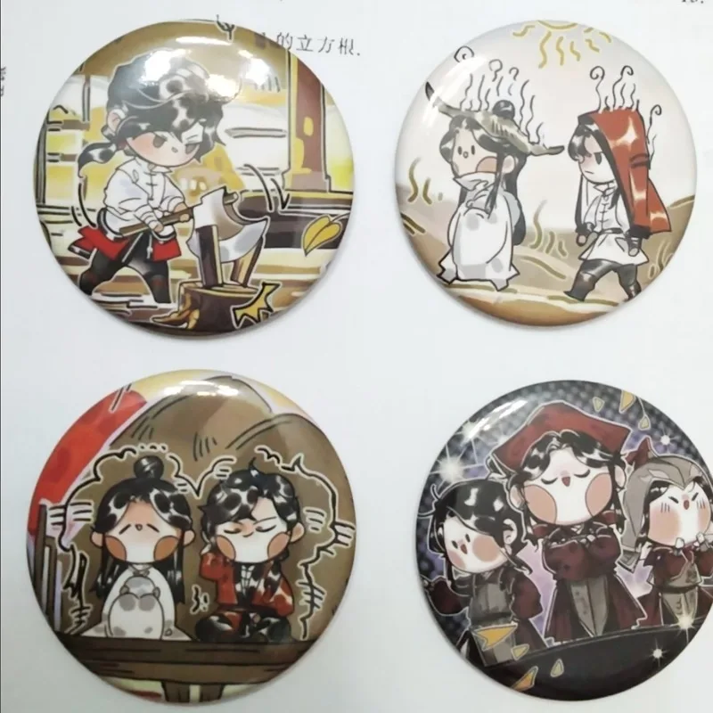 

4 шт./лот аниме Heaven Official’s Blessing в стиле комиксов Tian Guan Ci Fu брошь для детей рюкзак Hua Cheng Xie Lian значок для косплея