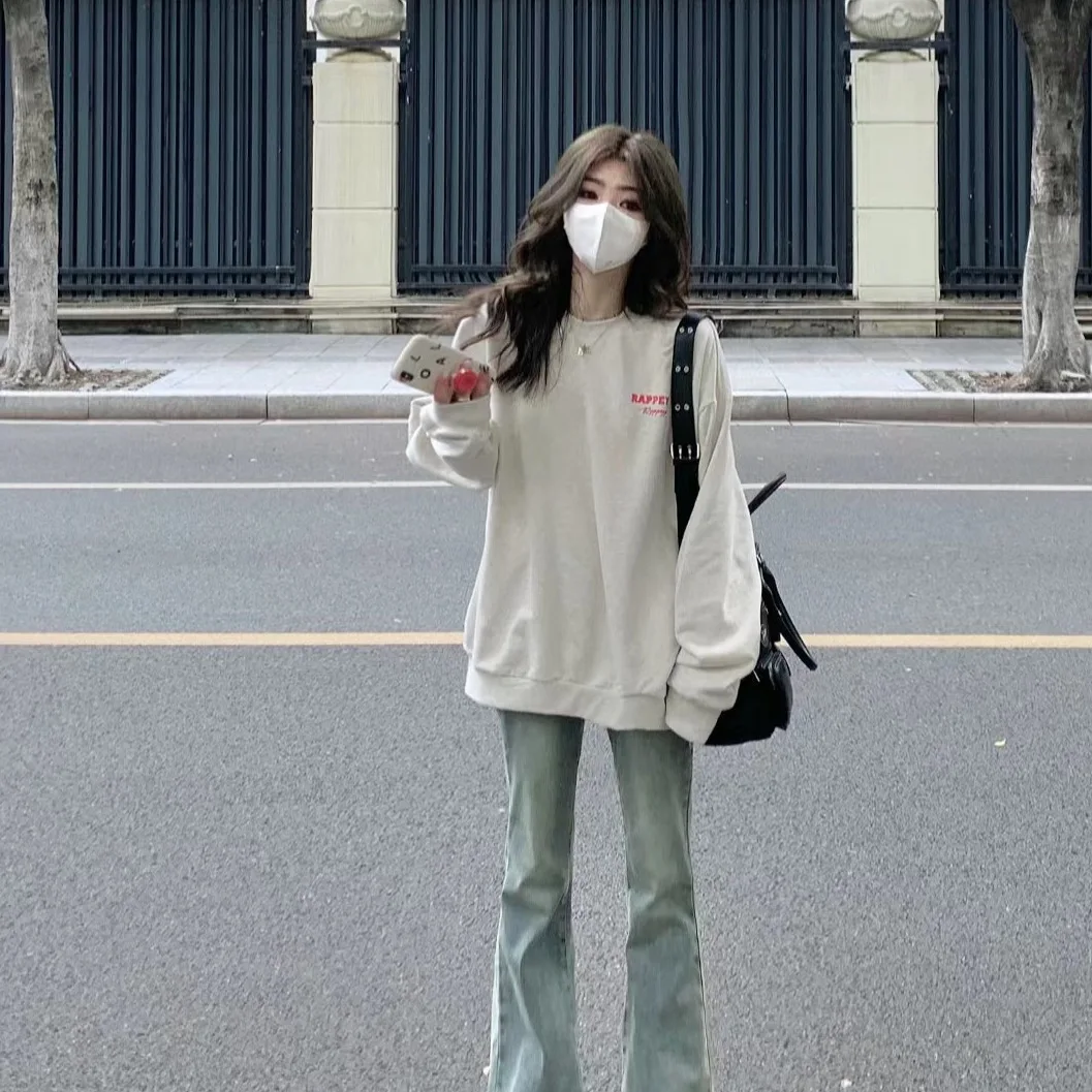 

Женские толстовки, модная женская одежда, контрастные эмо-винные, в стиле панк, весенний вес, повседневные асимметричные с заниженными плечами