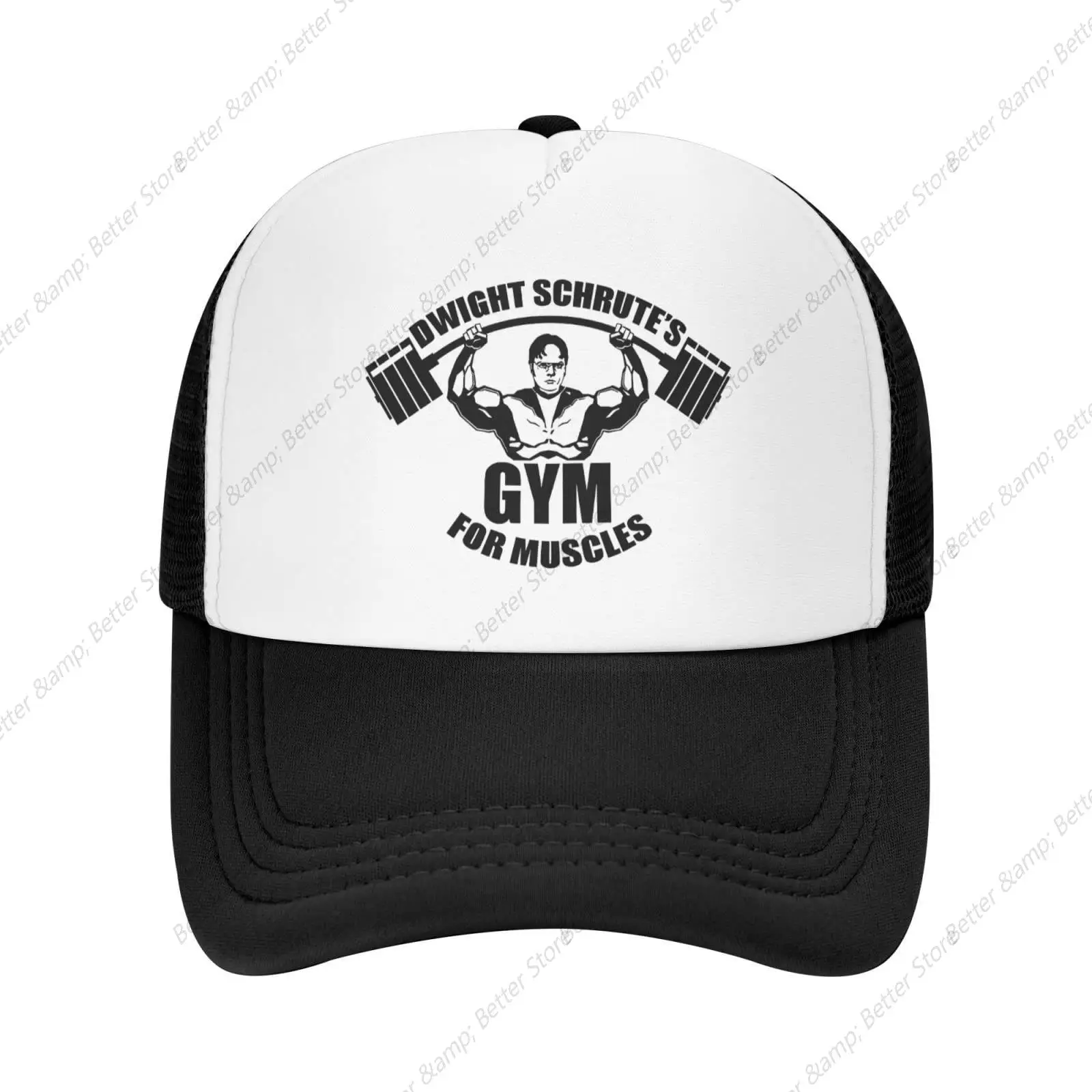 Mesh Cap Dwight Schrute'S Gym for Muscles Baseball Cap Unisex Sport Sunhat Trucker Hat for Men Women