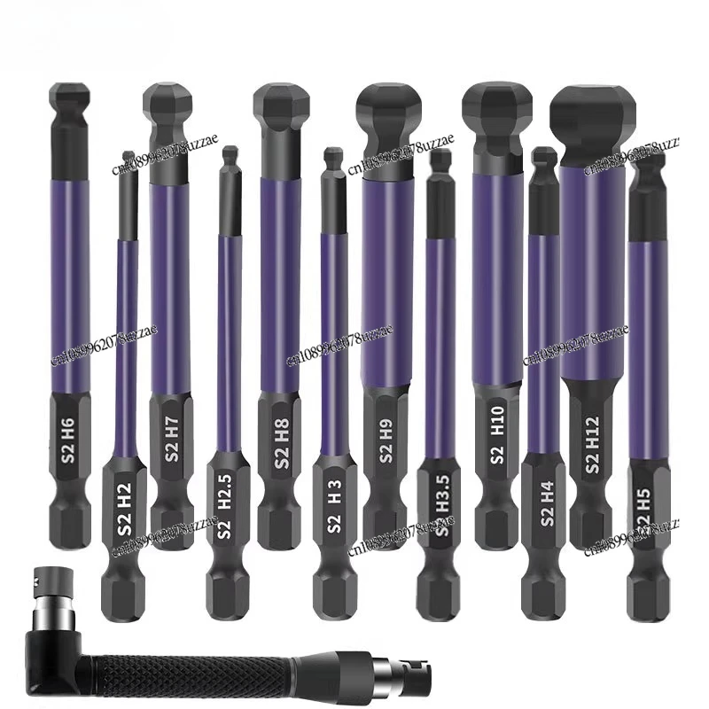 

Hexagonal Ball Head Batch 1/4 Hexagonal Handle Ball Type Hexagonal Batch S2 Ball Head Screw Batch Set Screwdriver Set