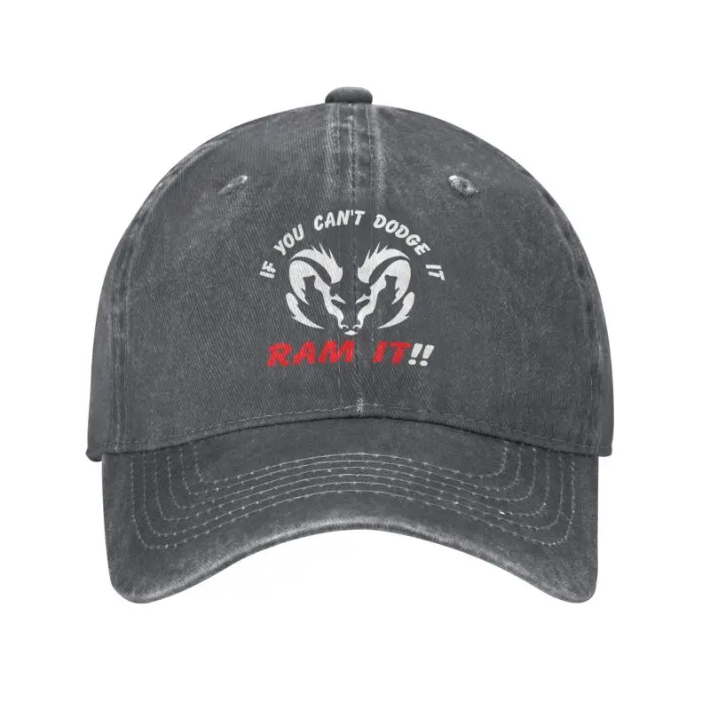 Se non puoi Dodge It Ram It Berretto da baseball Berretto snapback in denim lavato vintage Cappelli per papà retrò Cappello con visiera parasole regolabile unisex