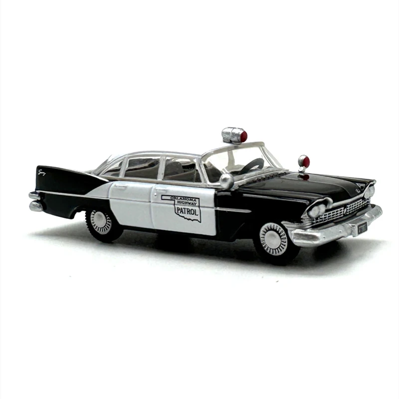 1:87 Scale Diecast Alloy Oklahoma Highway Patrol Toys Police Cars Model Classics Adult Collectible Souvenir Gifts Static Display