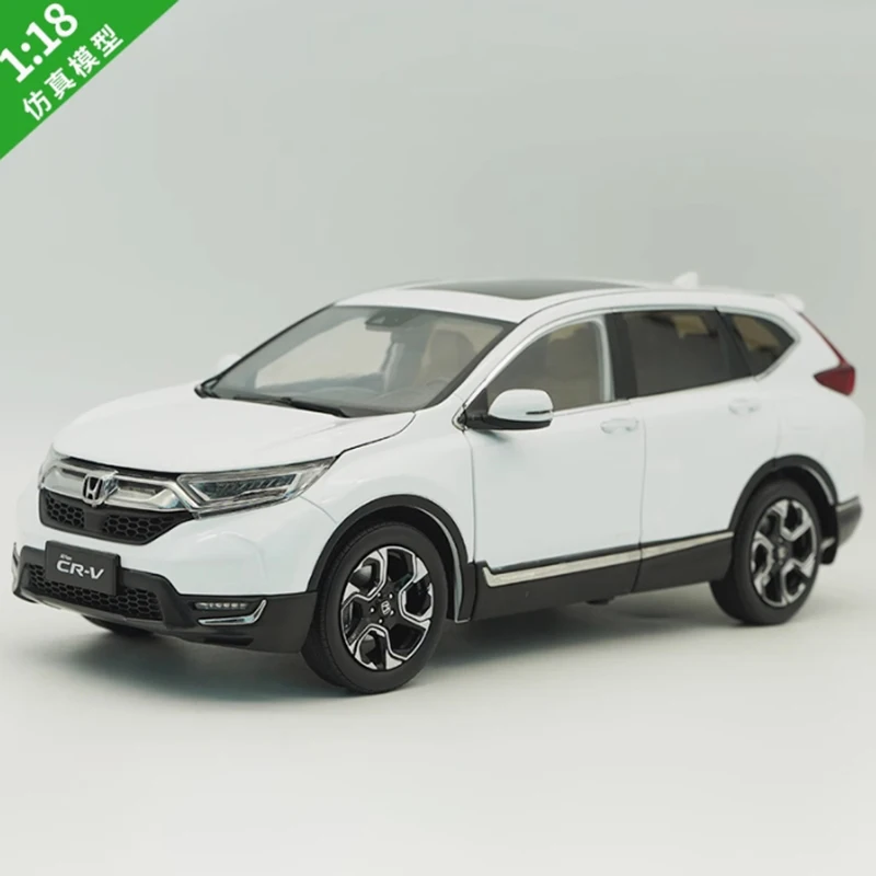 Diecast 1:18 Scale Honda CRV 2017 SUV Alloy Motor Vehidle Model FInished Simulation Hobby Collection Automobile Gift Toys