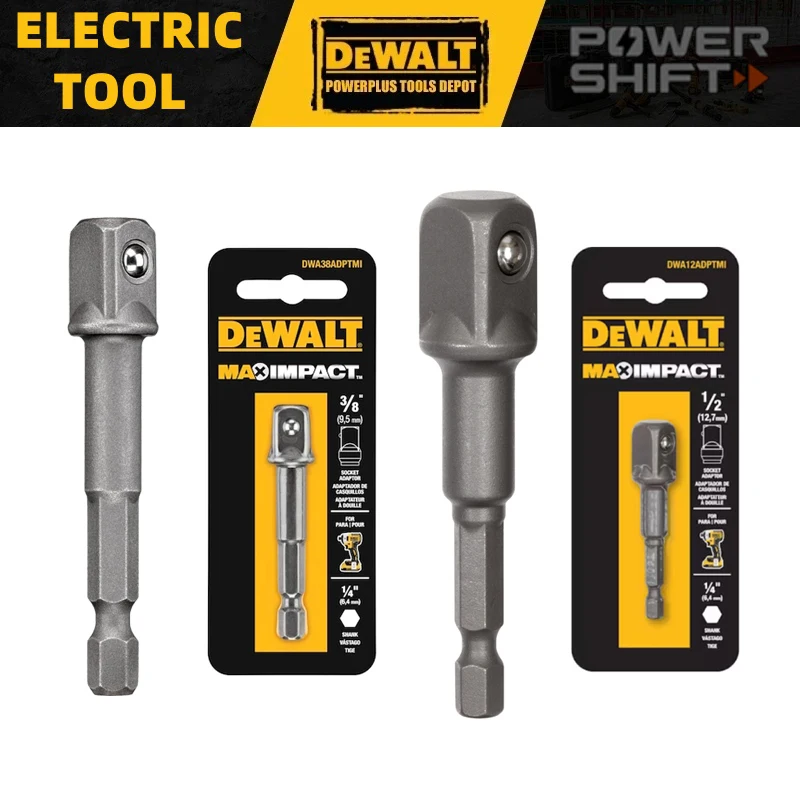 DEWALT DWA12ADPTMI DWA38ADPTMI Max Impac 1/4 "do 1/2" 3/8 "квадратный адаптер, инструменты для силового привода, аксессуары