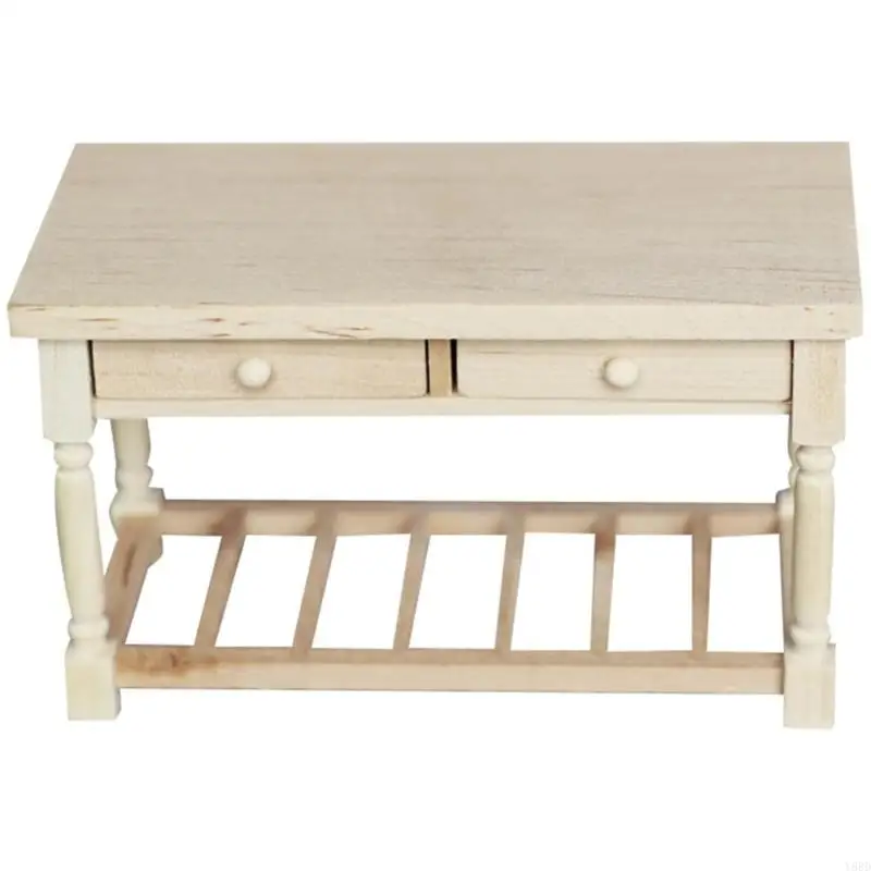 

Y88D Tiny Craft Desk Mini Furniture For 1/12 Scale Dollhouses Living Room Scenes