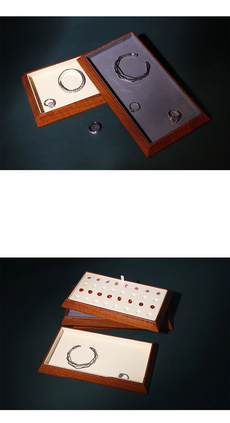 Detachable Diamond Jewelry Display Tray Gem Display Mat Jewelry Exhibitors Round Bead Gemstone Storage Tray Organizer