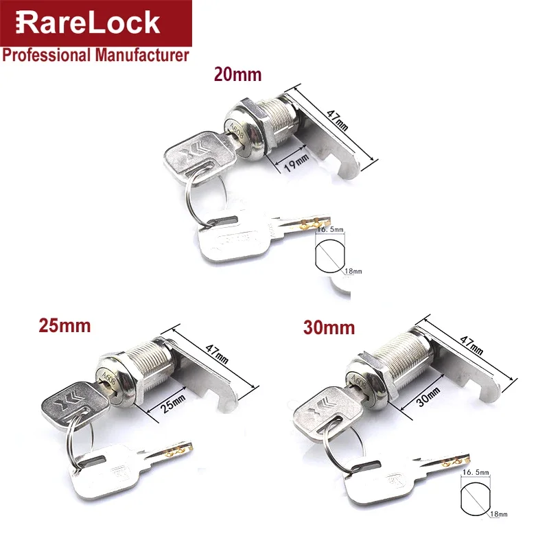 Cam Lock for Tool or Cash Box ATM Gym Cabinet Sliding Door School Locker Office Drawer Hardware Security DIY Rarelock MS486 i