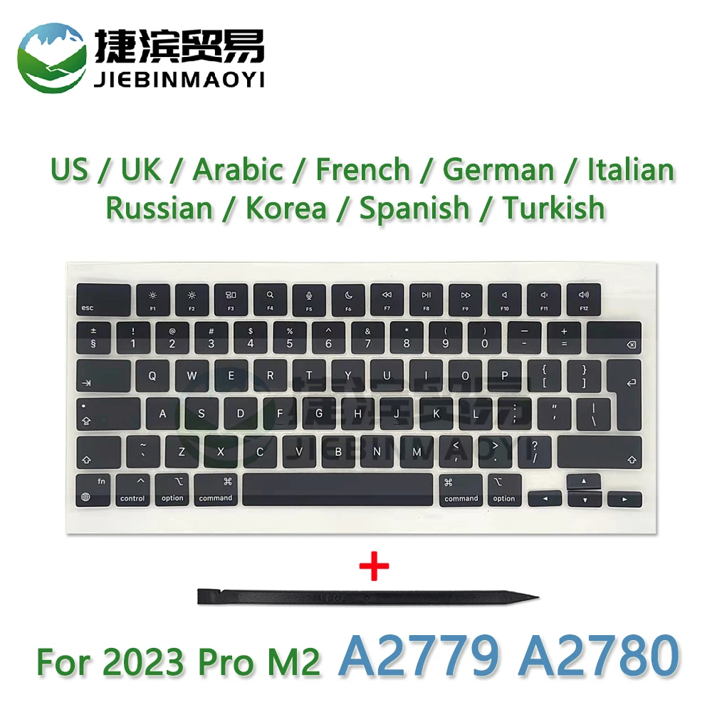 New 2023 Laptop A2779 A2780 Key Keycaps Keys Cap Keyboards Scissor Repair for Apple Macbook Pro Retina M2 Pro 14.2