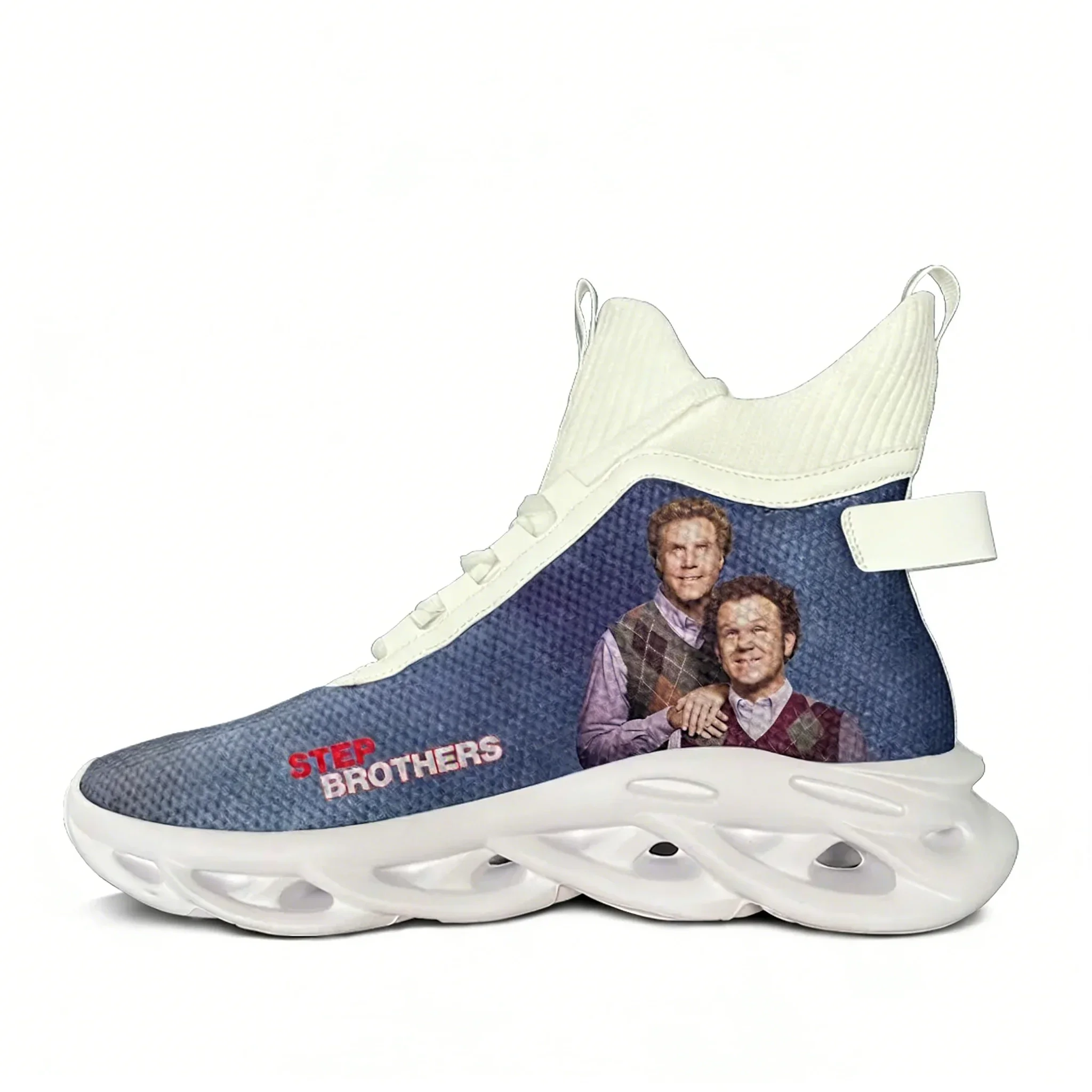 Step Brothers High Top Flats Sneakers Men Women Teenager Sneaker High Quality Personalized Fashion Casual Shoe Custom Made Shoes