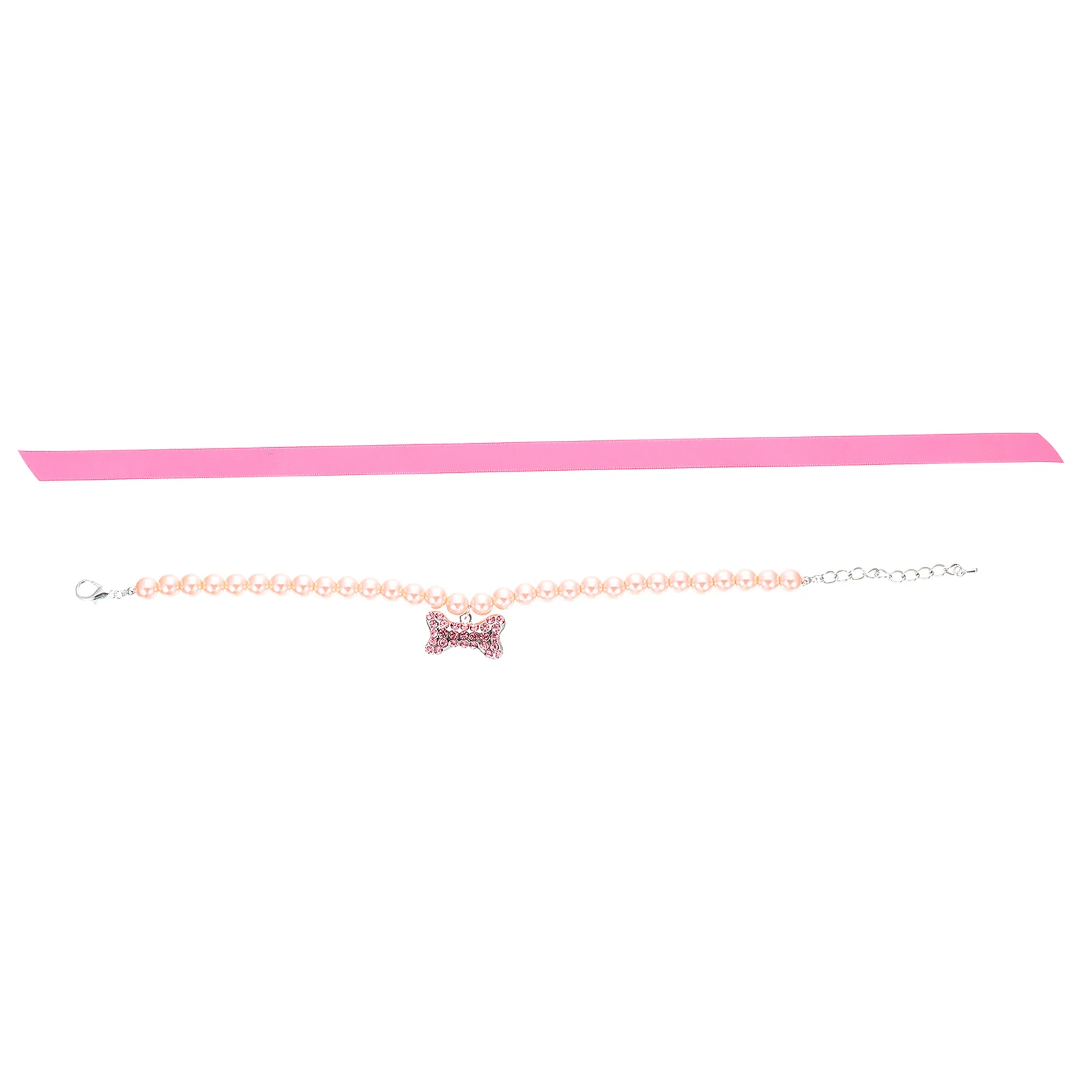 

Pearl Necklace Dog Collar Small Pearls for Dogs Necklaces to Wear Pets Pendants Crystal