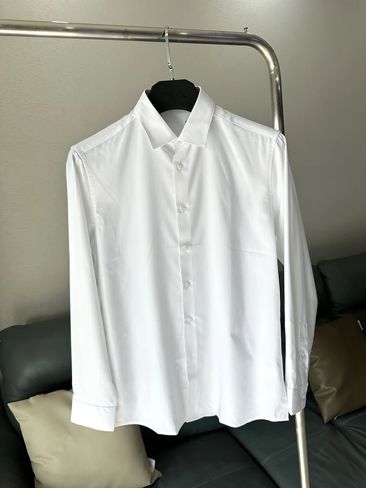 

H-Home Tag Removed! Men's Classic Versatile Busin Casual Color Anti-Wrinkle White irt irt Comfortable Breathable...