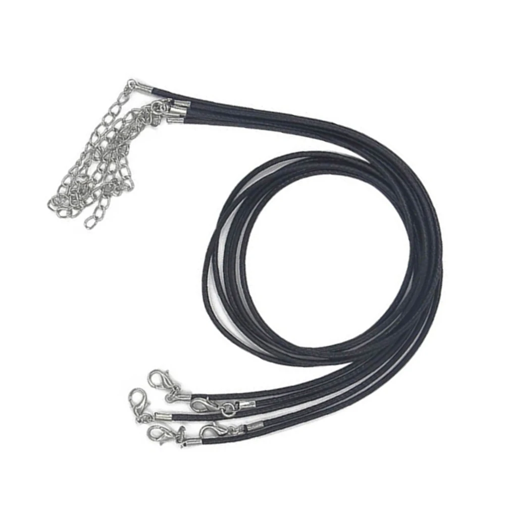 

10 Pcs Wax Rope Necklace DIY Cords Crafting Jewelry for Bracelets Making with Clasp