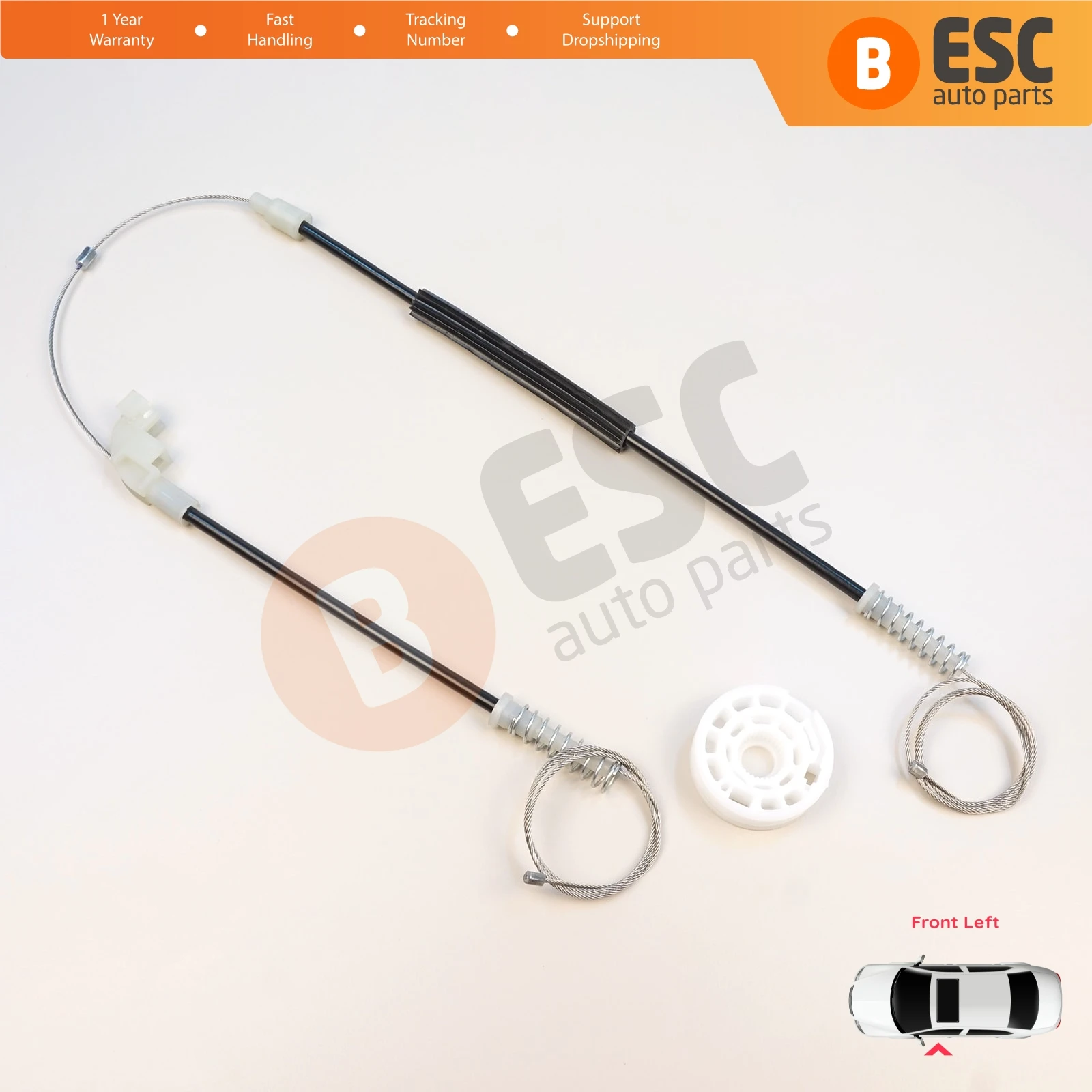 Reparatieset raammechanisme linksvoor voor Mitsubishi Carisma DA 1995-2006 4/5-deurs MR912459