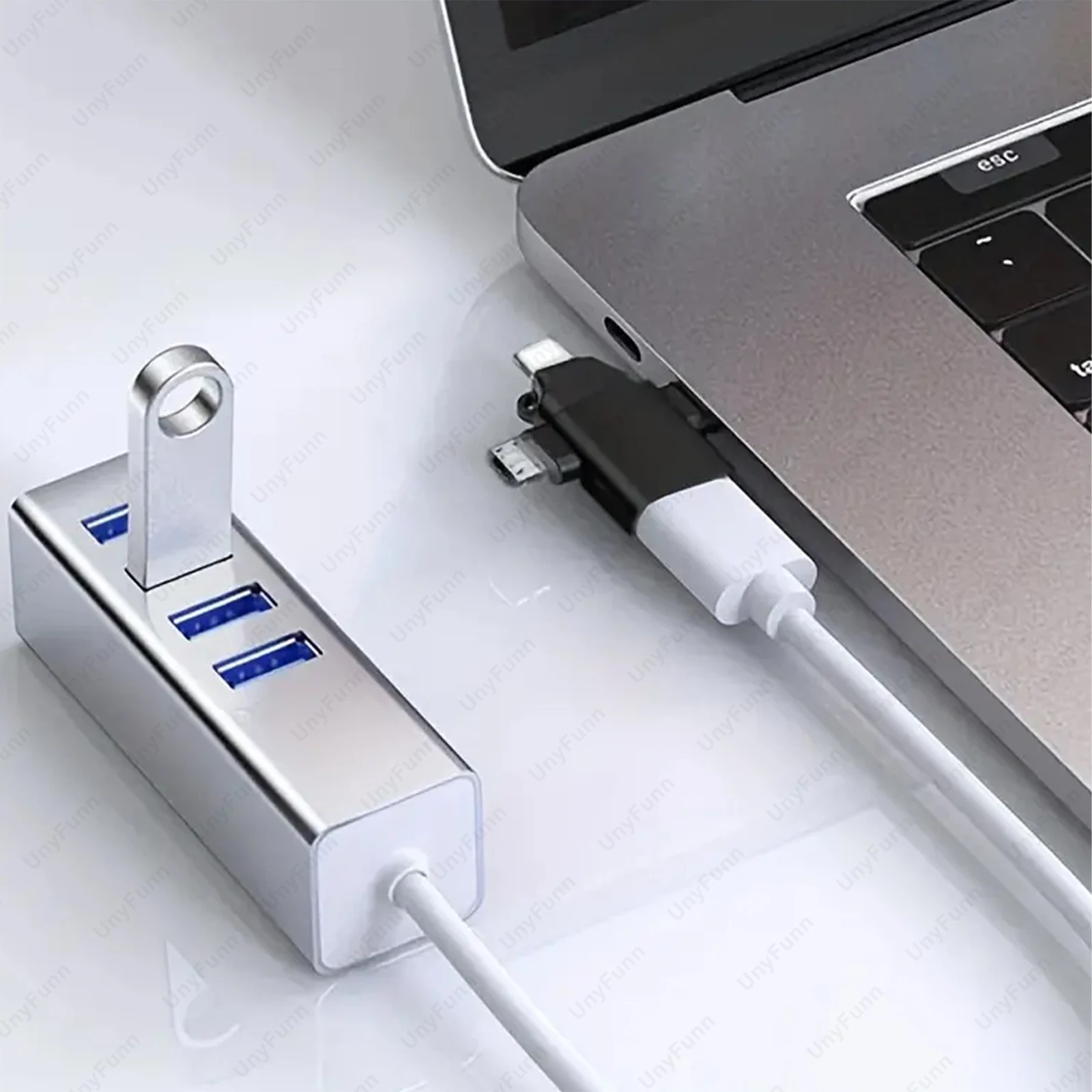 3-in-1 OTG Adapter for iPhone Type-C Micro Lighning Adapter USB 3.0 Camera Adapter Converter for Xiaomi Huawei USB Flash Drive