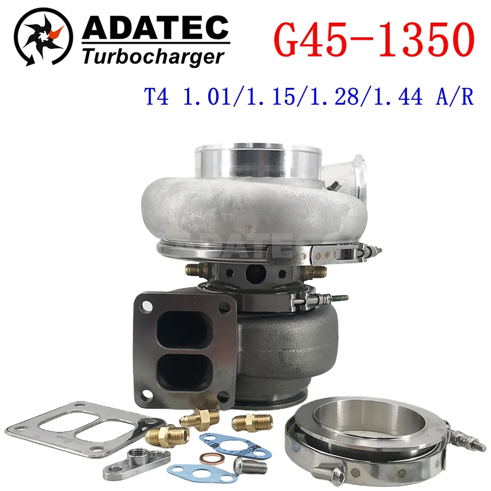 

G45-1350 Performance Turbo G-SERIES Turbo Двойной керамический шарикоподшипник Фрезерованное колесо HP: 650-1350 Дисп.: 2,0–8,0 л Стандарт