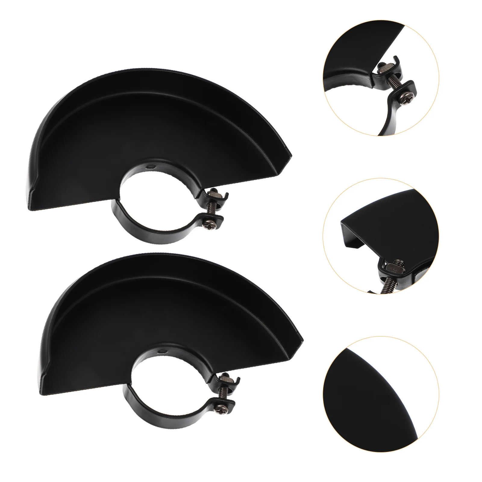 

2 Pcs Wheel Cover Angle Grinder Dust Safety Mask Grinding Cap Protection Electric Black Accessories