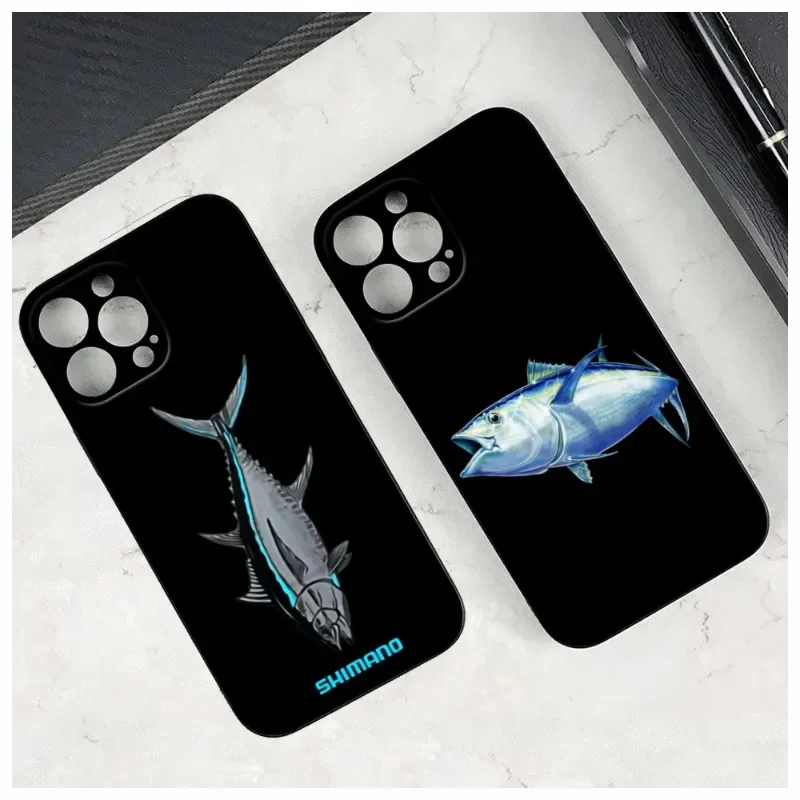 Shimano Bluefin Tuna Performance Phone Case for Iphone 14 12 11 13 15 Pro Max Iphone 12 X XR XS 7 8 14 15 Plus Soft Phone Covers