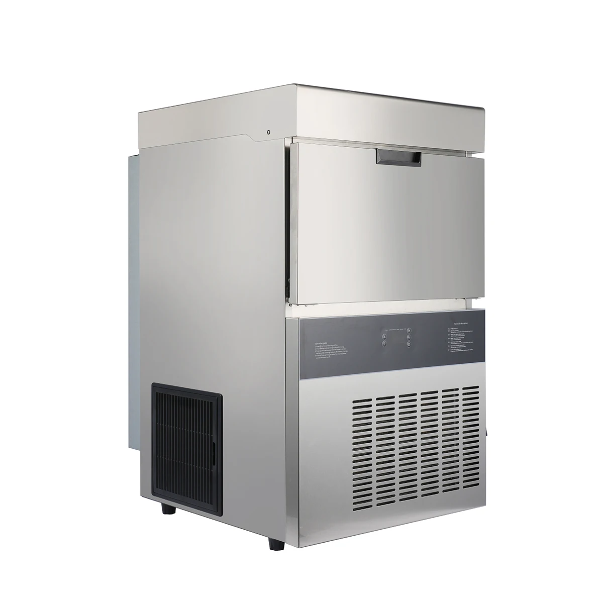 Commercial Large Square Ice Maker, Special Ice Machine for Whiskey Cocktail, Café & Milk‑Tea Store