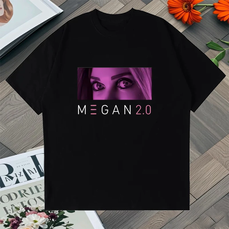 

High Quality Horror Movie M3GAN 2.0 T Shirt Fashion Halloween Retro 100% Cotton Unisex short sleeve T-shirts vintage Tee shirts