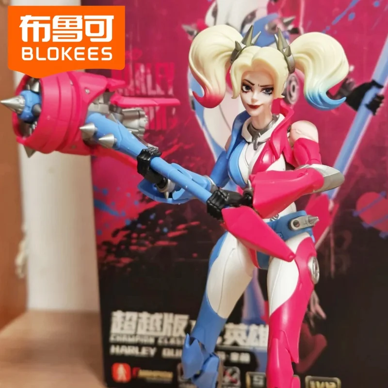 Genuine Blokees Dc Heroes Harley Quinn Nightwing Batman Beyond Champion Class Blocks Figure Batman Toy Collectible Desktop Gifts
