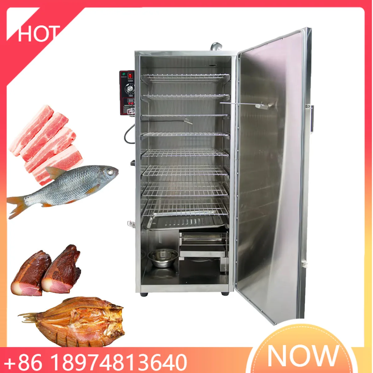 

Stainless Steel Meat Smokehouse Fish Sausage Meat Smoker