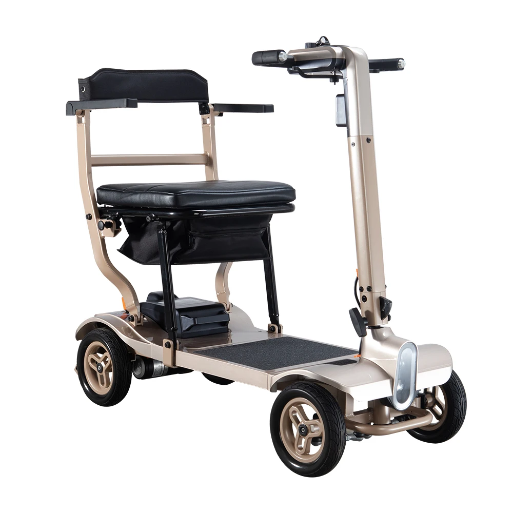 Easily Lift Ultra Light Mobility Scooter Handicapped Elderly Portable Lightweight 4 Wheel Mobility Scooter for Adults