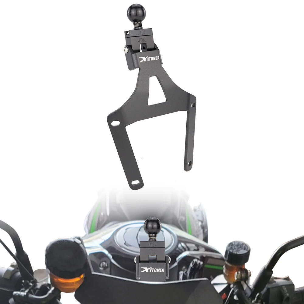 

For Kawasaki ZH2 2020 2021 2022 2023 2024 2025 Motorcycle GPS Navigation Mounting Plate Bracket Windshield Phone Stand Holder